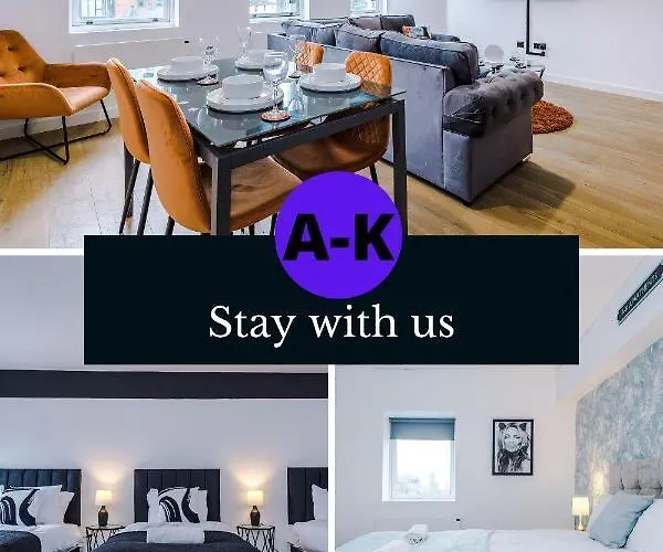 A-K Apartments- Vibrant City Centre Apartment Sleeping 5 Guests