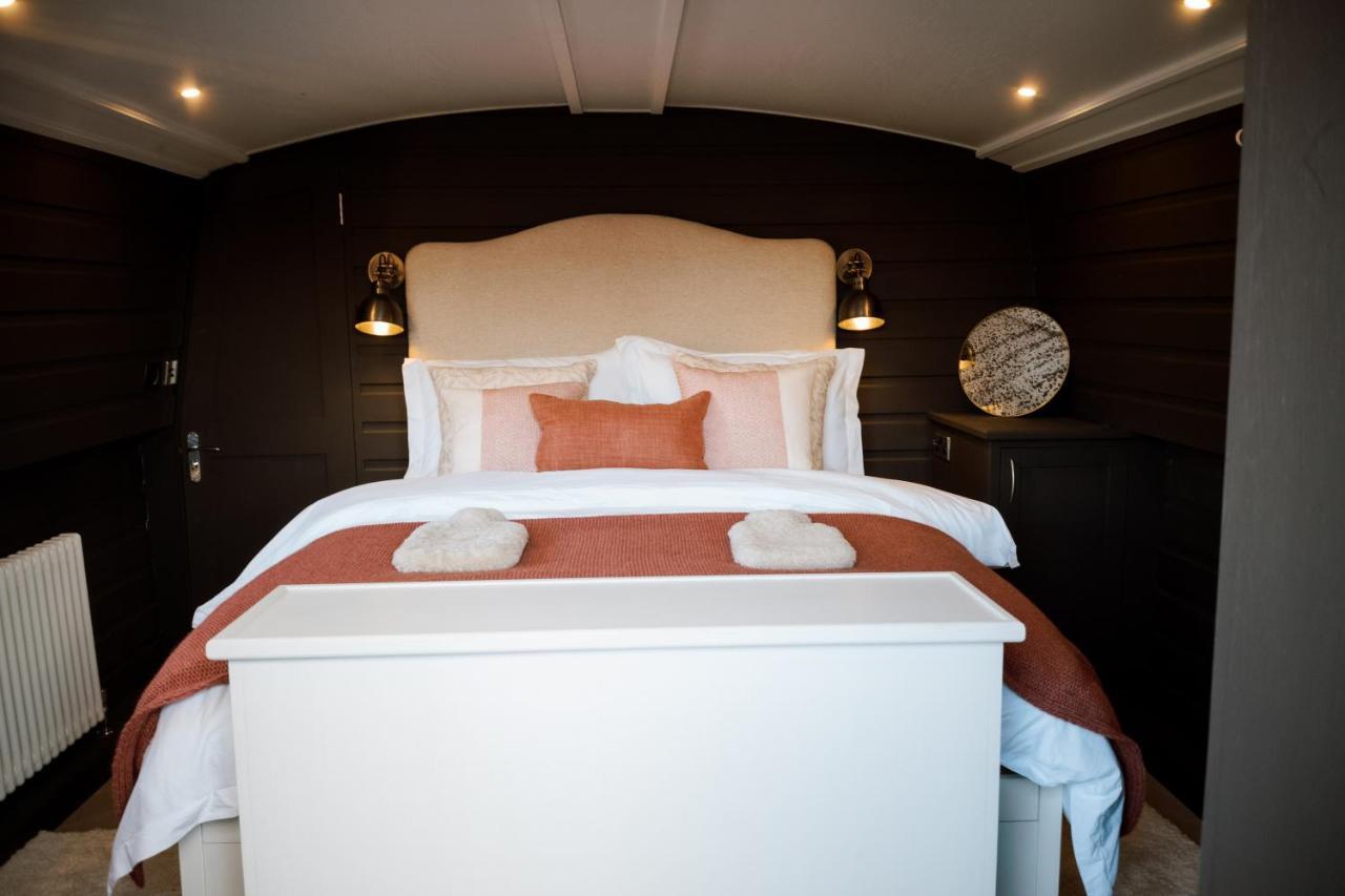 Luxury Wide Beam Canal Boat In The Docks